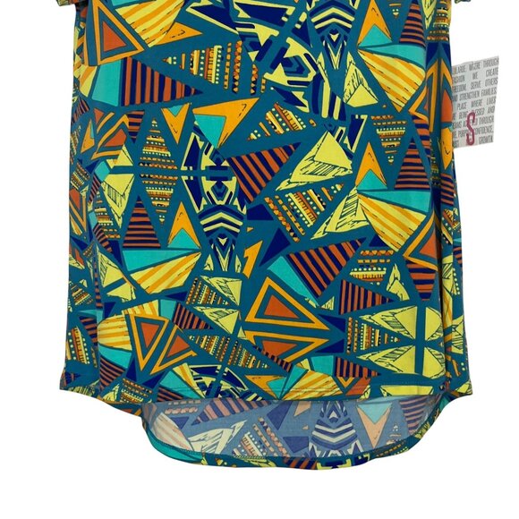 LuLaRoe Classic Tshirt Womens Small Geometric Print Short Sleeve New - Picture 4 of 9